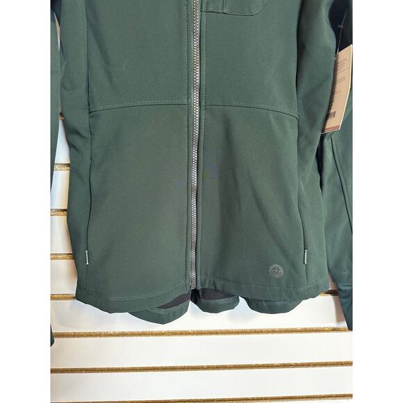 NWT Mondetta Outdoor Project Green Jacket XS Softshell Pockets - Picture 3 of 10